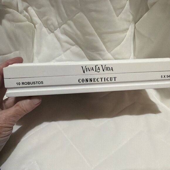 Viva La Vida Robusto Connecticut Empty Wood Cigar Box 9.5" x 6" x 1.5" - Picture 3 of 6